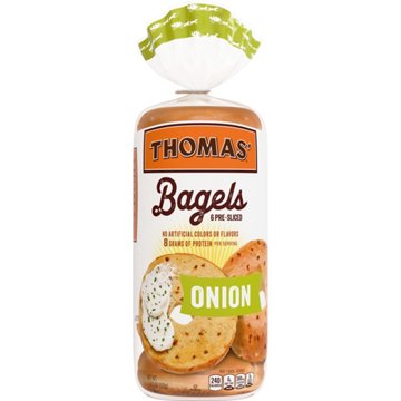 Thomas' Onion Bagels, 6 ct