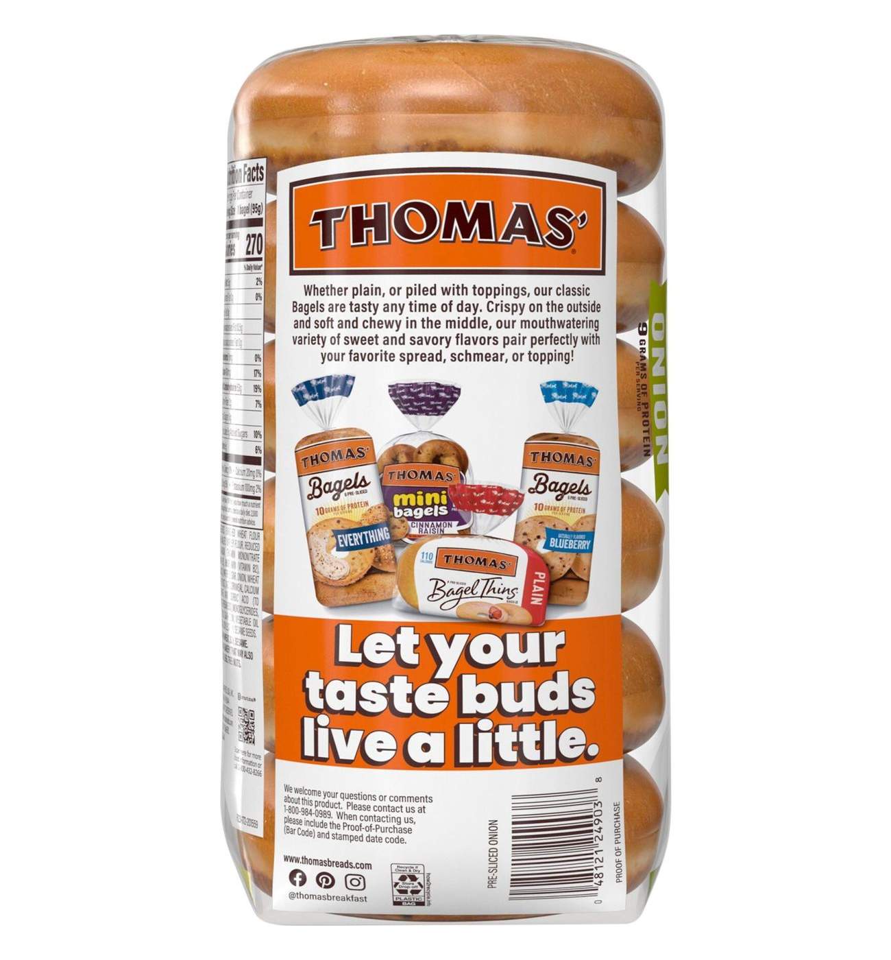 Thomas' Onion Bagels; image 7 of 9