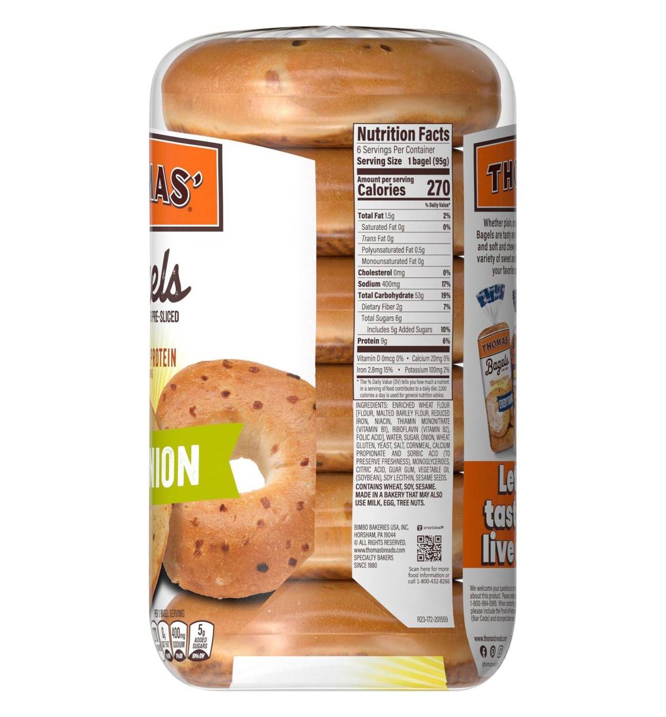 Thomas' Onion Bagels; image 9 of 9