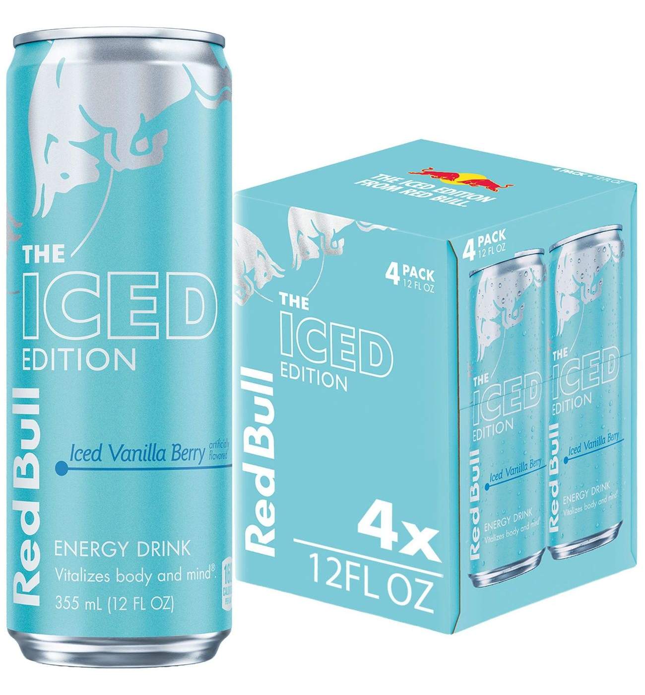 Red Bull Iced Edition Energy Drink 4 pk Cans - Iced Vanilla Berry; image 1 of 6
