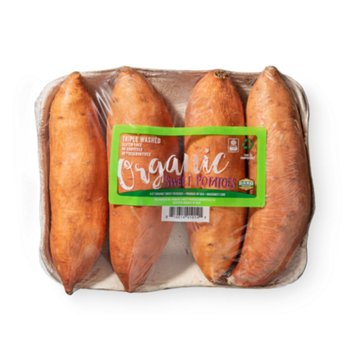 Fresh Organic Sweet Potatoes, 4 ct