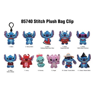 Monogram International Disney Stitch Plush Bag Clip Blind Pack