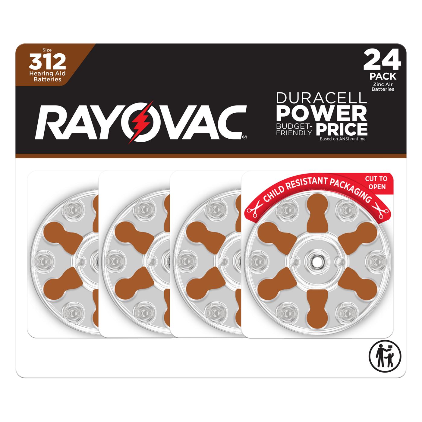 Rayovac Size 312 Hearing Aid Batteries; image 1 of 6