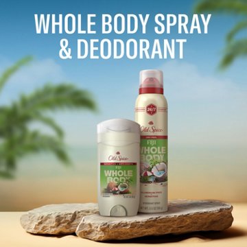 Old Spice Old Spice Whole Body Deodorant for Men, Fiji, 3.5oz