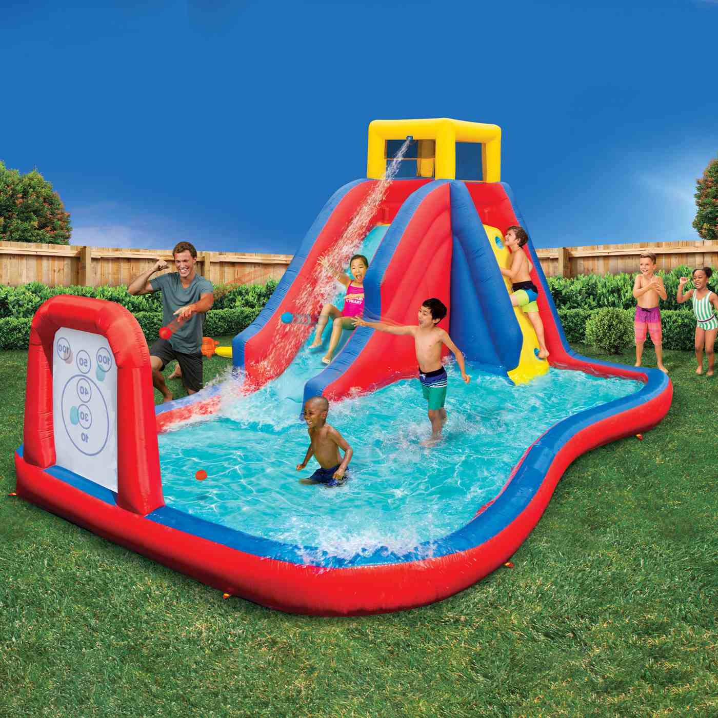 Banzai Target Toss Inflatable Water Park; image 2 of 5