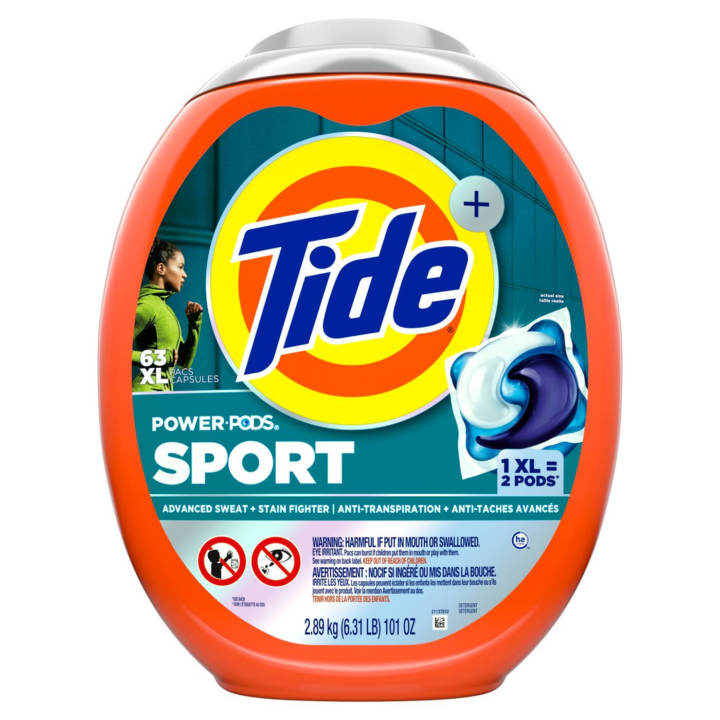 Tide Power Pods Sport Laundry Detergent Pacs; image 1 of 2