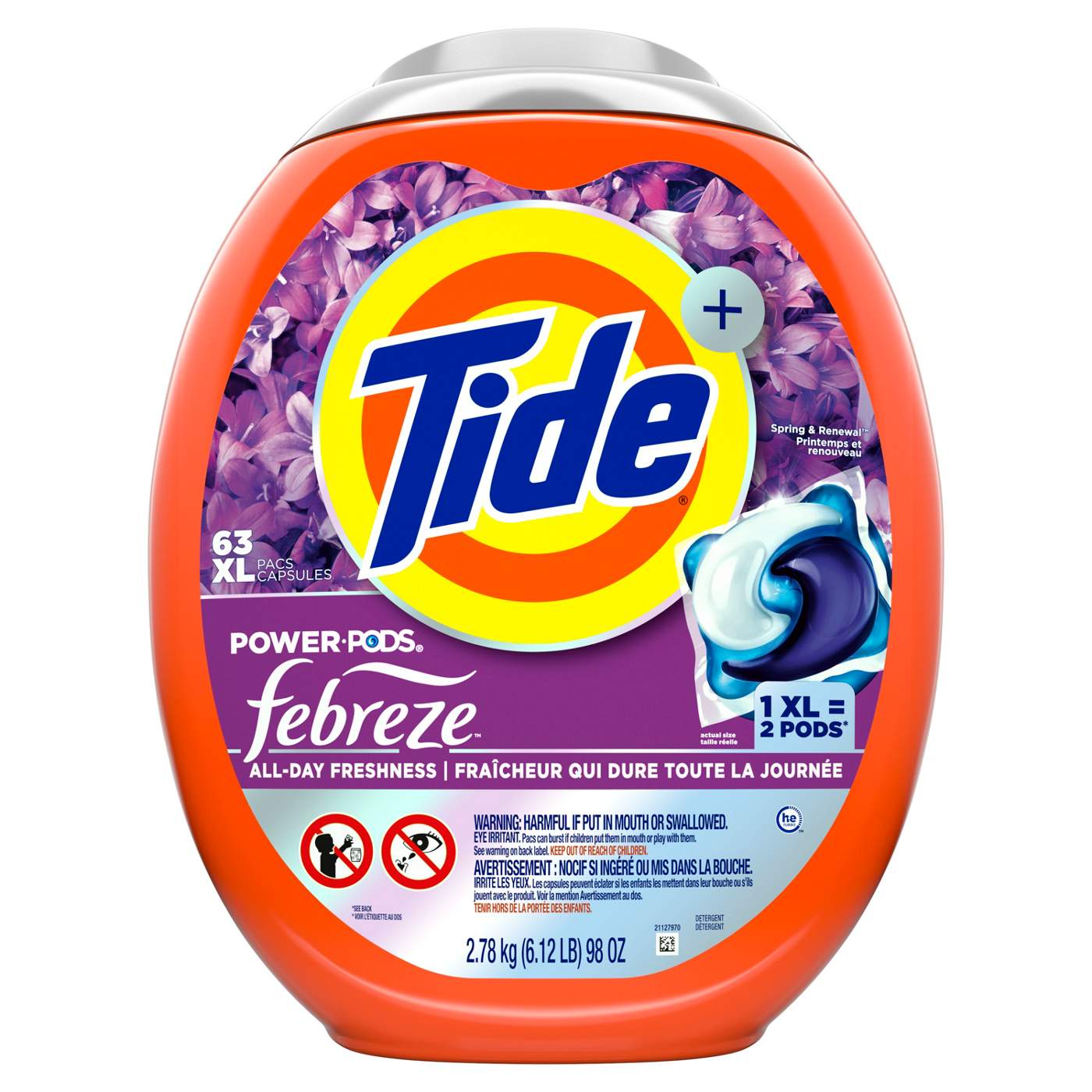 Tide Power Pods Laundry Detergent Pacs - Febreze Spring & Renewal; image 1 of 2