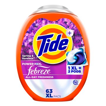 Tide Power PODS with Febreze Laundry Detergent Pacs, Spring & Renewal Scent