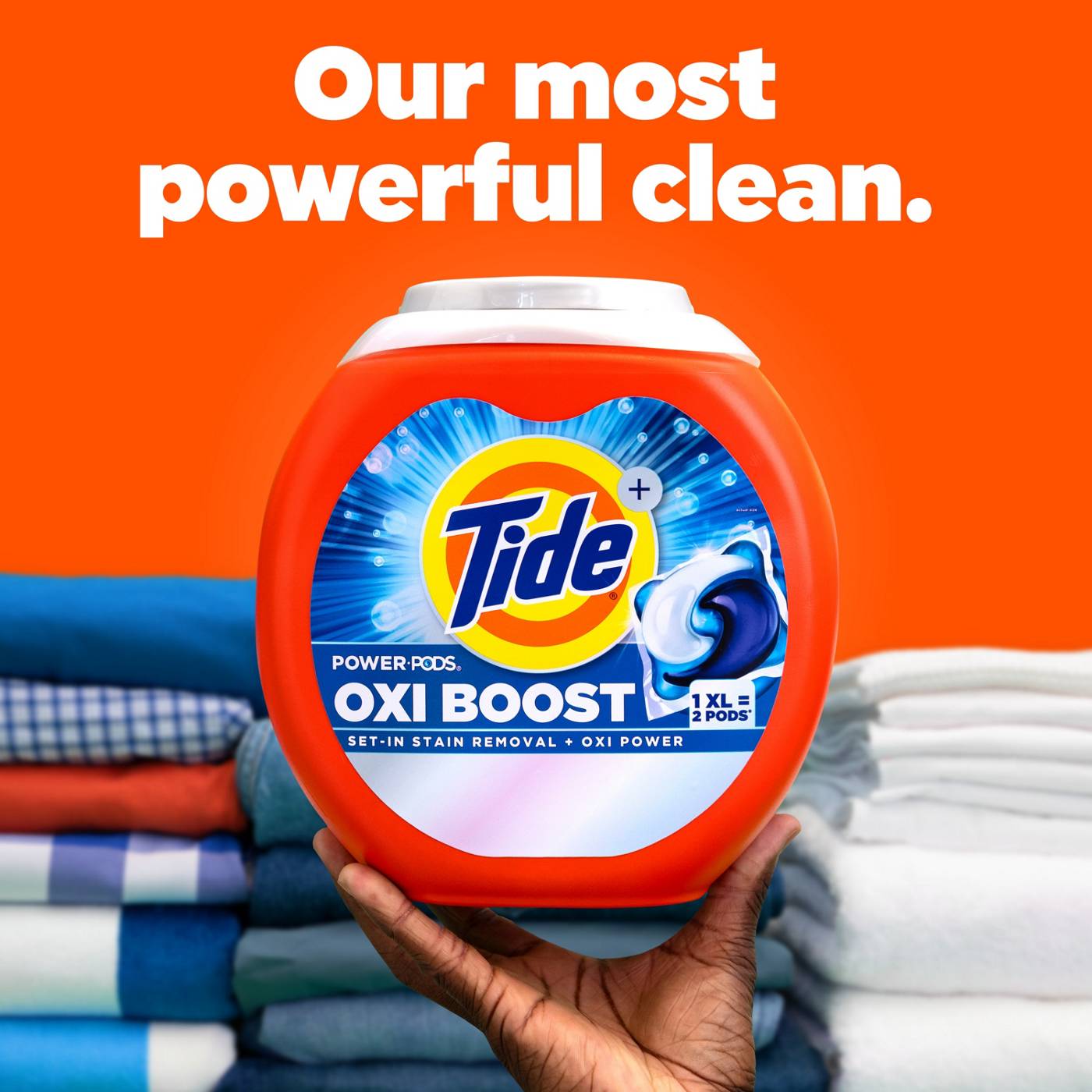 Tide Oxi Boost Power PODS Laundry Detergent Pacs; image 4 of 10