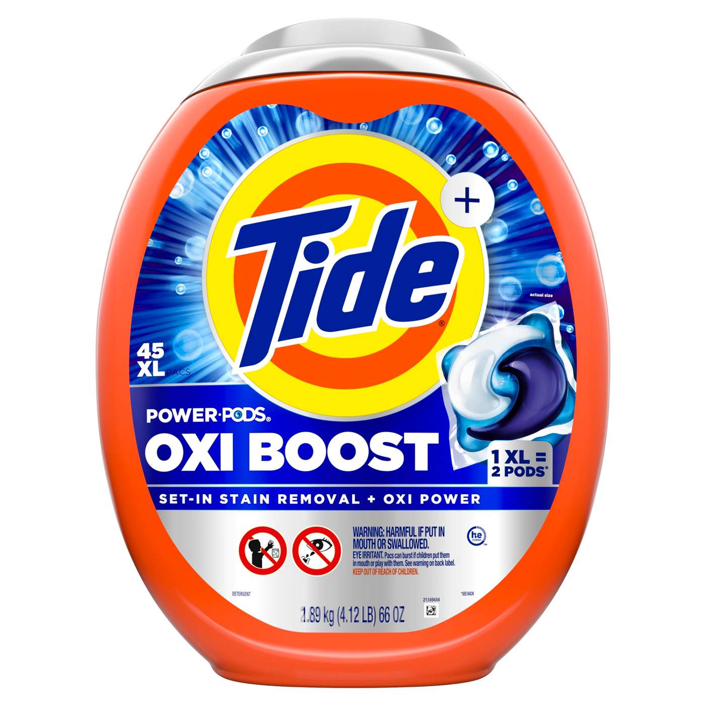 Tide Oxi Boost Power PODS Laundry Detergent Pacs; image 10 of 10