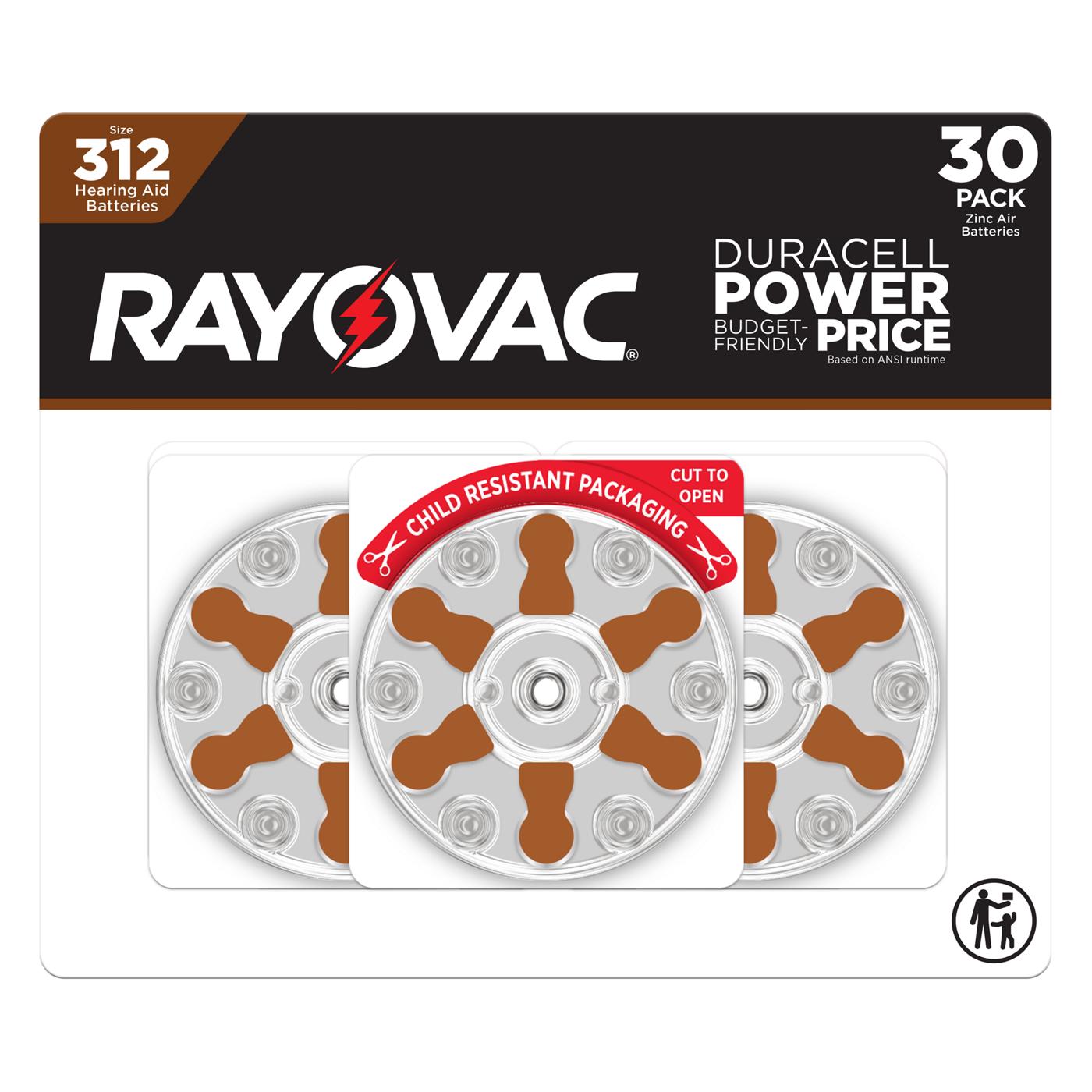 Rayovac Size 312 Hearing Aid Batteries; image 1 of 6