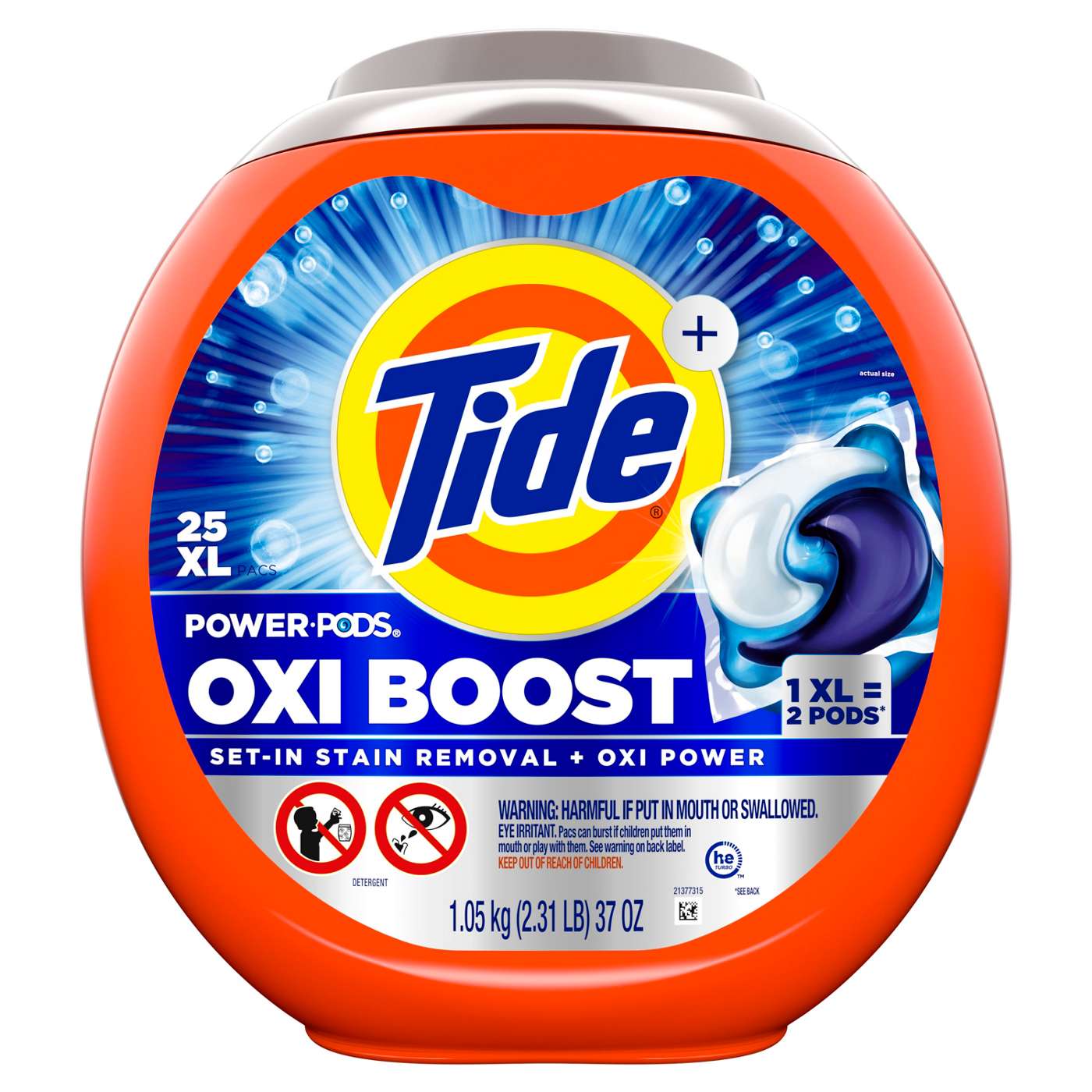 Tide Oxi Boost Power PODS Laundry Detergent Pacs; image 8 of 9