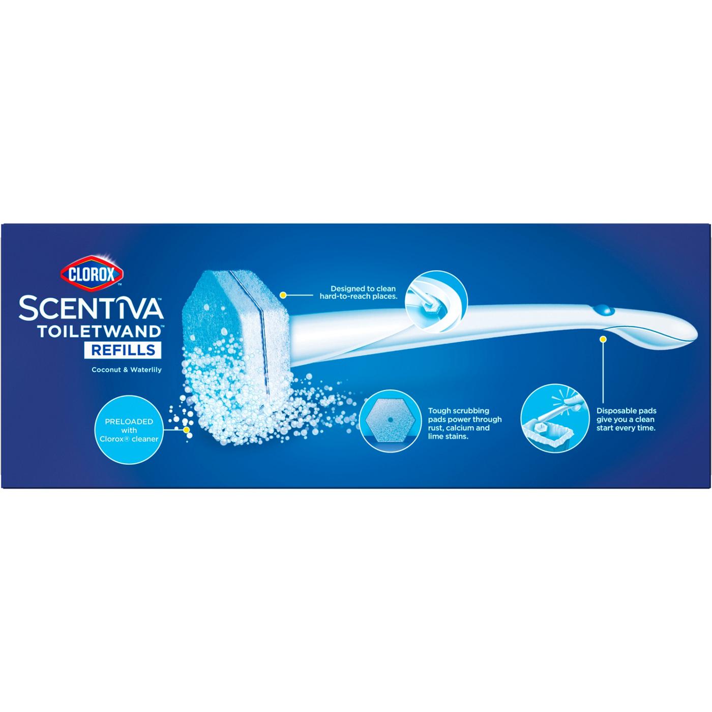 Clorox Scentiva Toiletwand Refills - Coconut & Waterlily; image 7 of 11