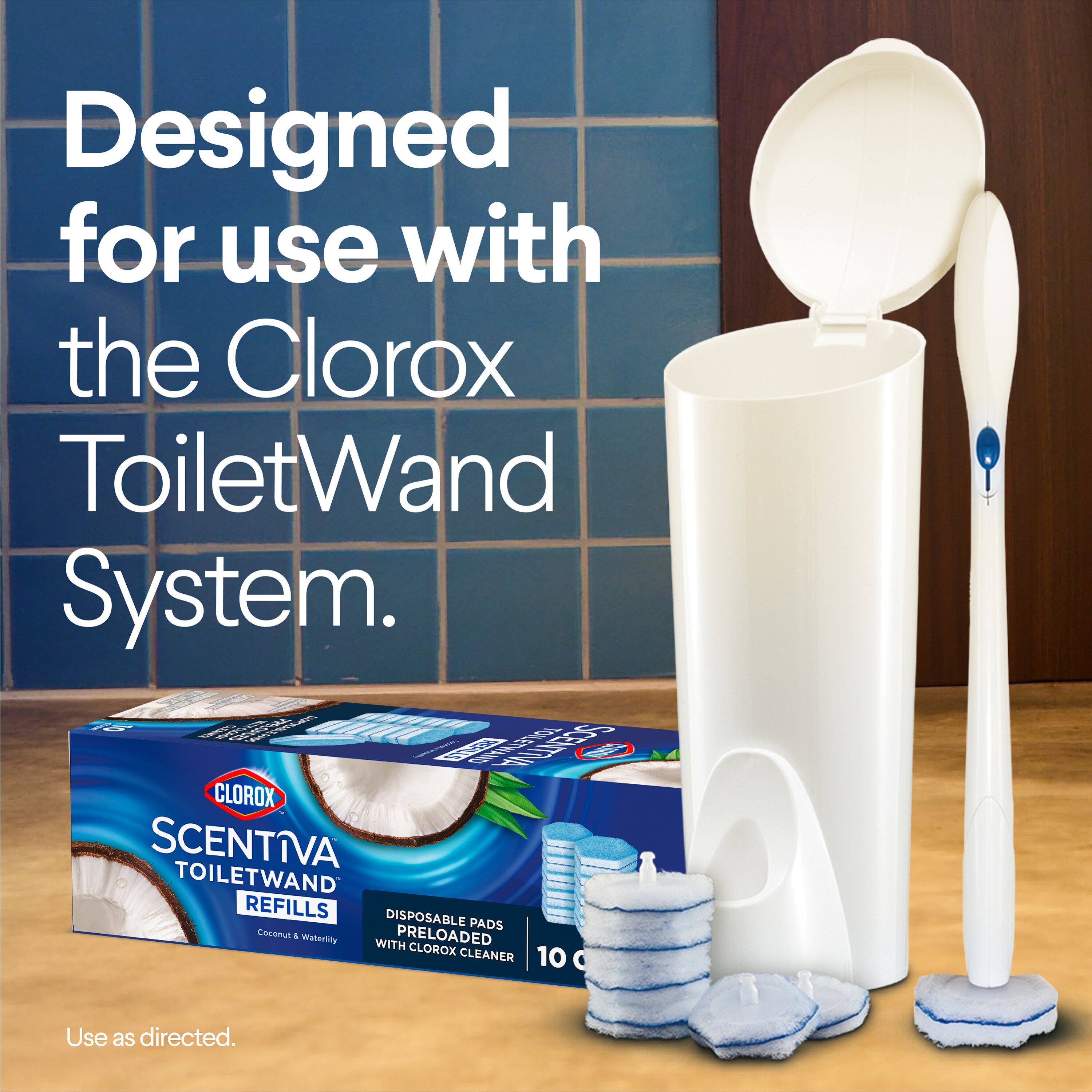 Clorox Scentiva Disinfecting ToiletWand Refills - Coconut