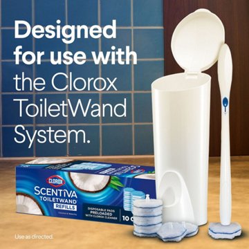 Clorox Scentiva Disinfecting ToiletWand Refills - Coconut & Waterlily