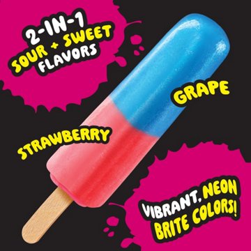 Trolli Grape Strawberry Gummi Ice Pops
