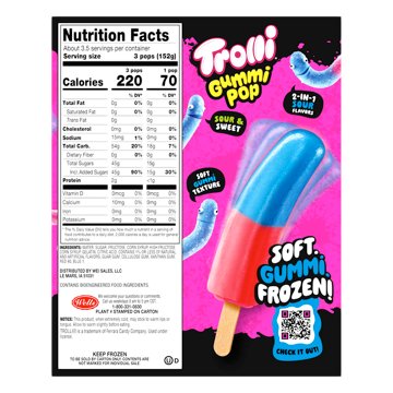 Trolli Grape Strawberry Gummi Ice Pops
