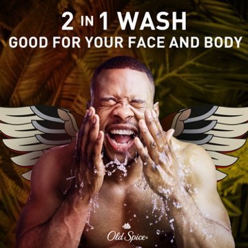 Old Spice Cleansing Body Wash for Men, 2 in 1 Face & Body Wash, Eaglefangs, Fresh Cloud
