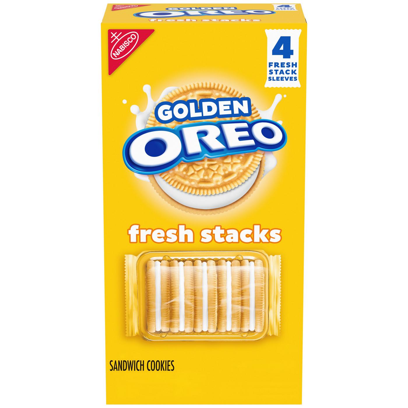 OREO Golden Fresh Stacks Sandwich Cookies; image 1 of 4