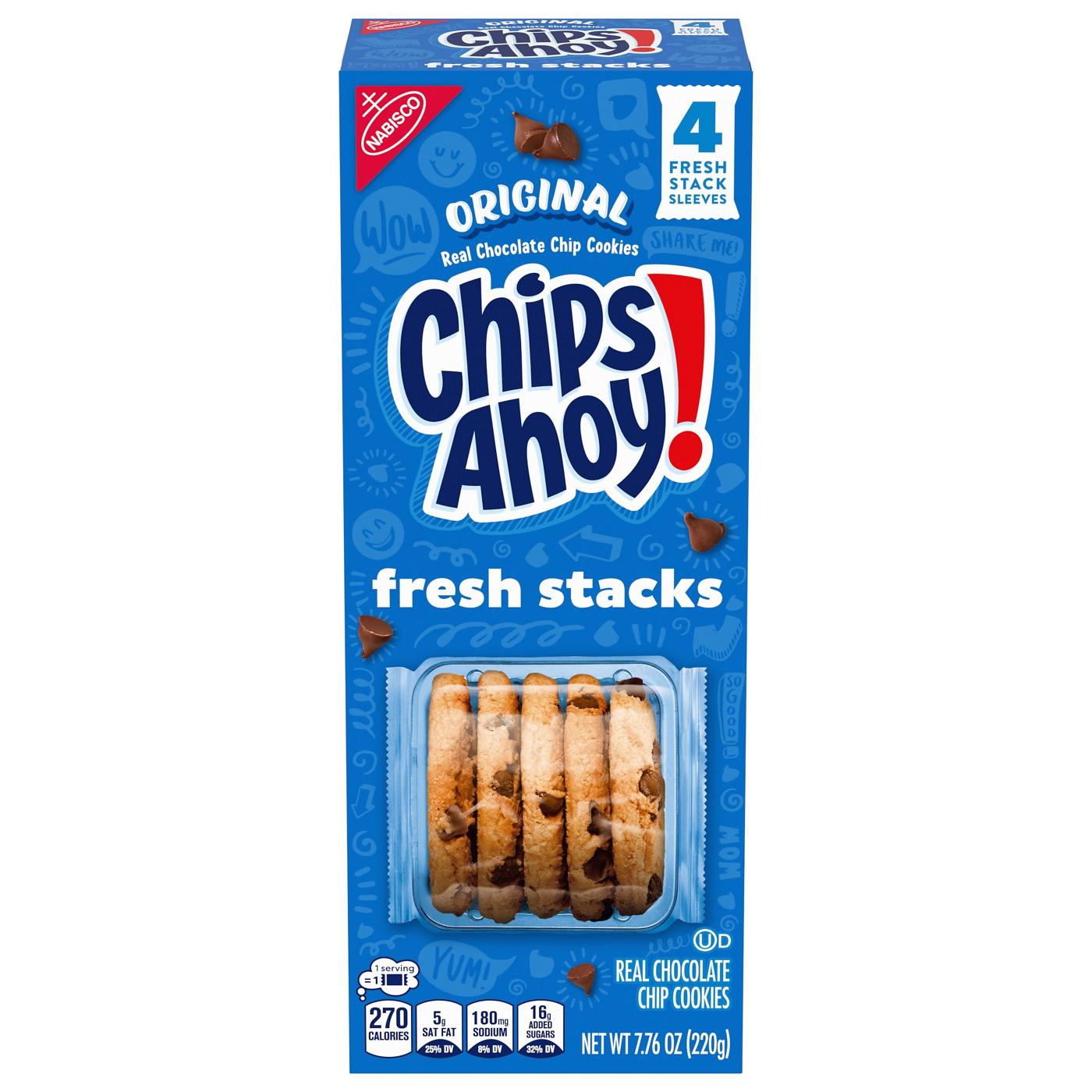 Chips Ahoy! Original Fresh Stacks Real Chocolate Chip Cookies; image 1 of 2