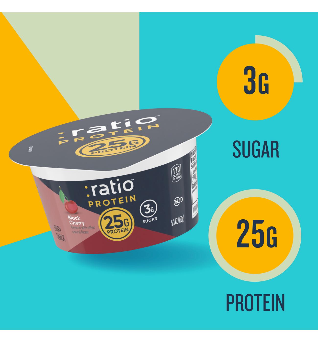 :ratio 25g Protein Black Cherry Dairy Snack; image 6 of 6