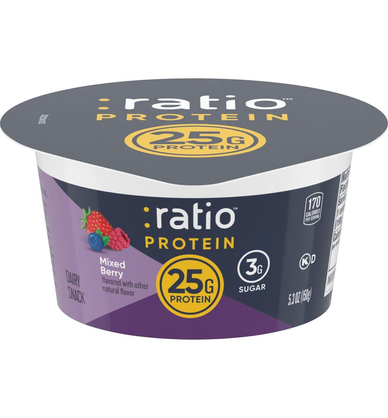 :ratio 25g Protein Mixed Berry Dairy Snack; image 1 of 6