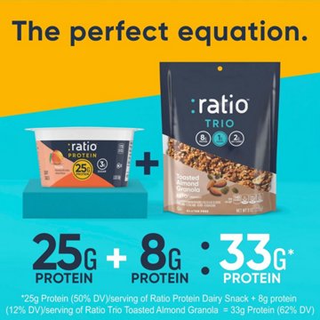 :ratio 25g Protein Peach Dairy Snack