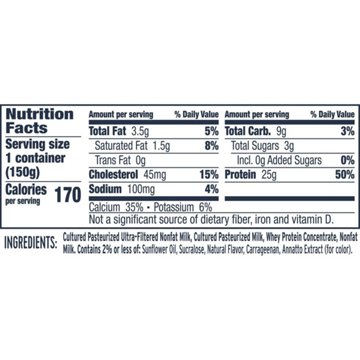 :ratio 25g Protein Peach Dairy Snack