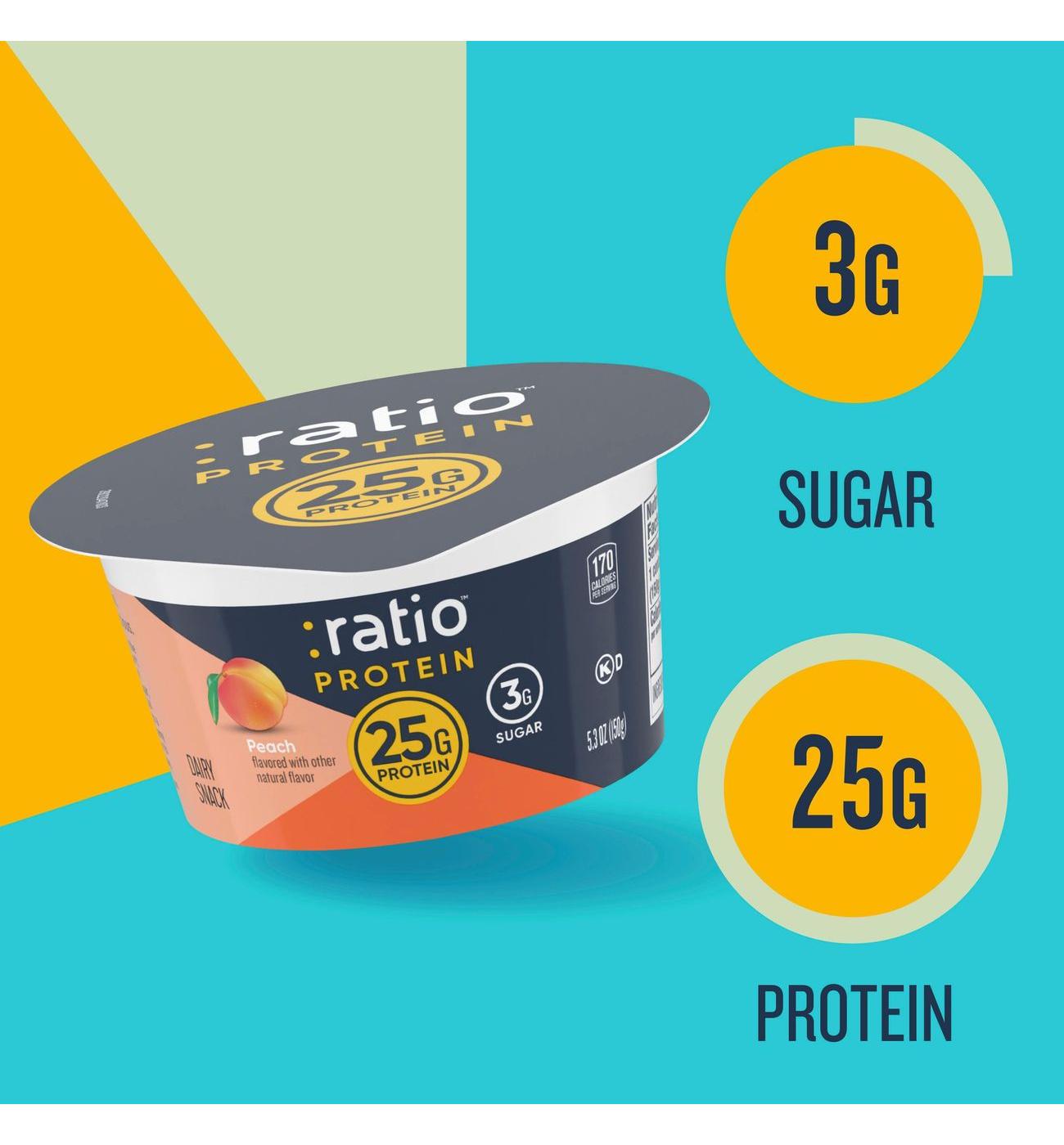 :ratio 25g Protein Peach Dairy Snack; image 5 of 6