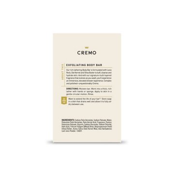 Cremo Exfoliating Body Bar - Italian Bergamot