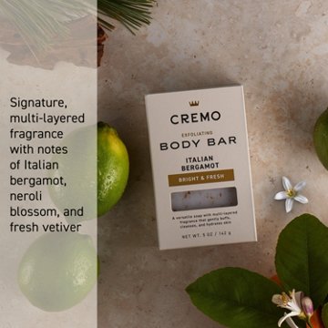 Cremo Exfoliating Body Bar - Italian Bergamot