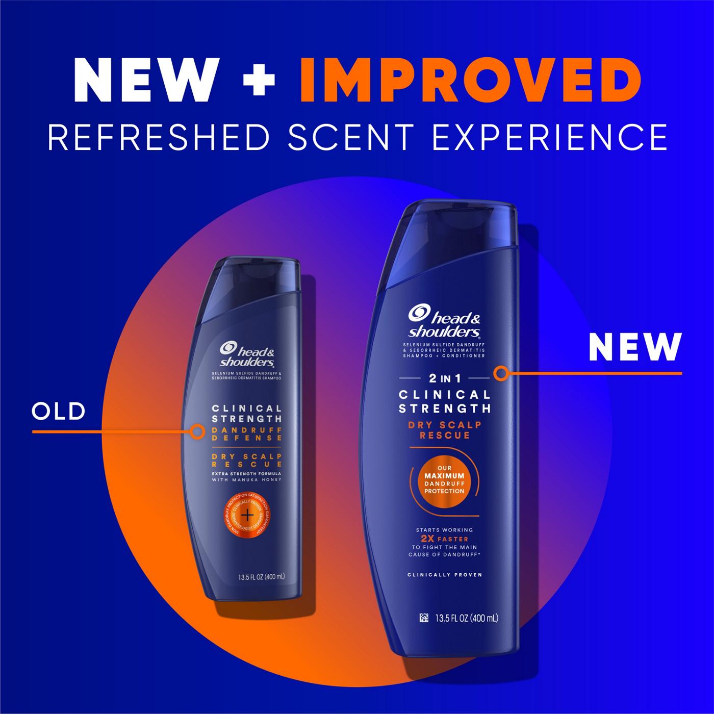 Head & Shoulders 2-in-1 Clinical Strength Dry Scalp Rescue Shampoo & Conditioner; image 8 of 9