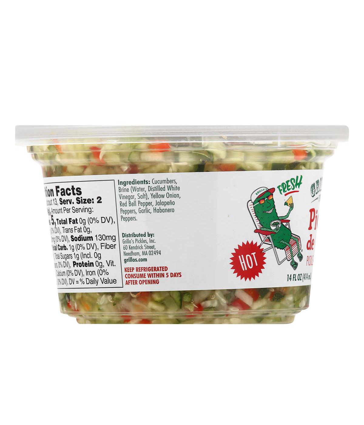 Grillo's Fresh Hot Pickle De Gallo; image 2 of 3