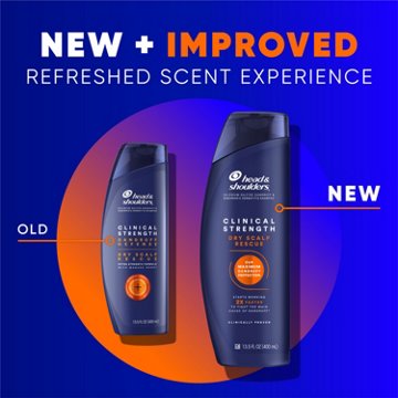 Head & Shoulders Clinical Strength Dry Scalp Rescue Shampoo, 2 Pk