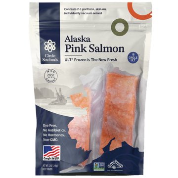 Circle Seafoods Frozen Alaska Pink Salmon Fillets, 12 oz, 3 ct