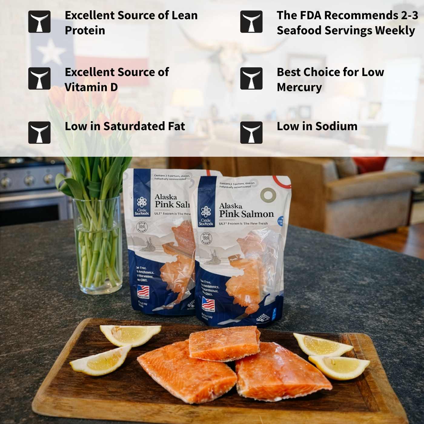 Circle Seafoods Frozen Alaska Pink Salmon Fillets; image 9 of 9