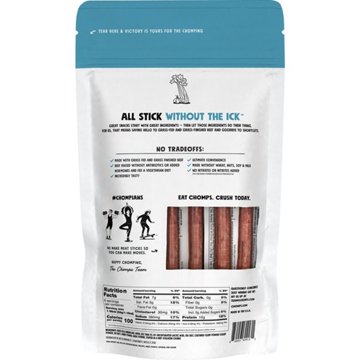 Chomps 10g Protein Sea Salt Beef Jerky Meat Sticks, 8 ct