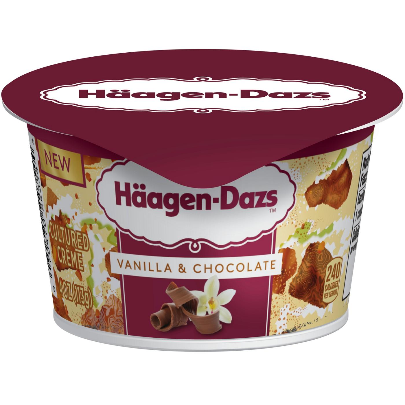 Haagen-Dazs Cultured Creme - Vanilla & Chocolate; image 1 of 2