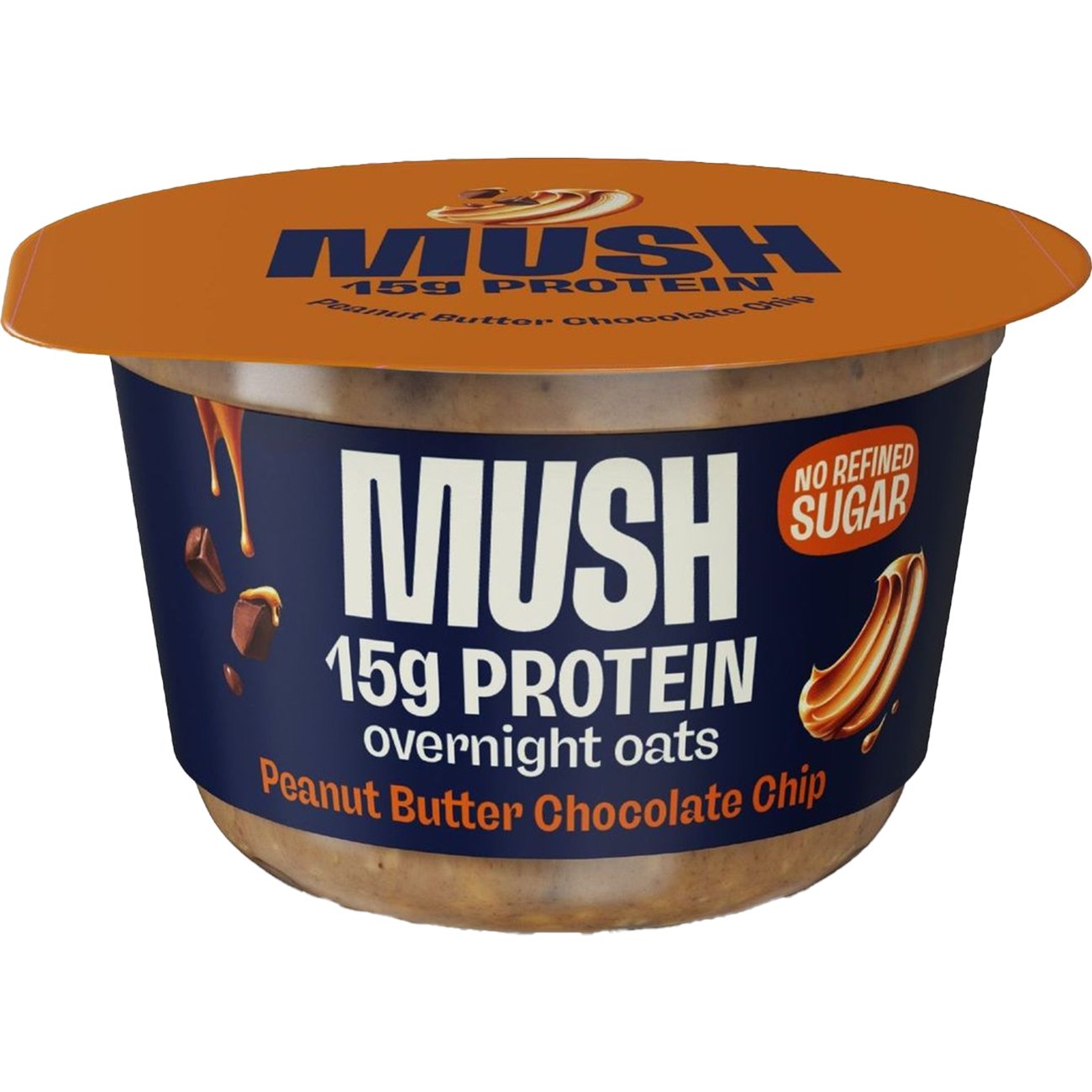 Mush 15g Protein Overnight Oats - Peanut Butter Chocolate Chip - Shop ...