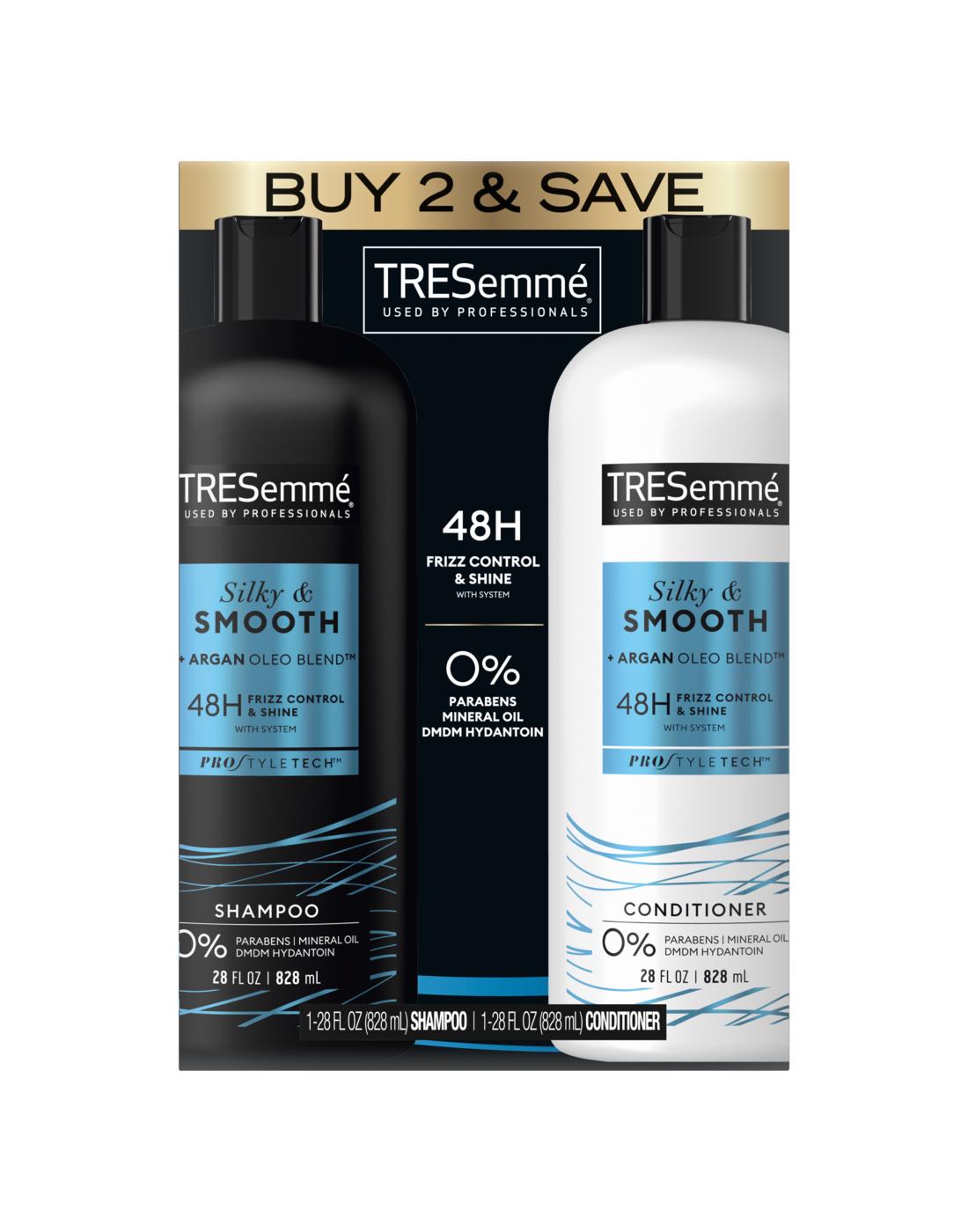 TRESemmé Silky & Smooth Shampoo & Conditioner, 28 oz; image 1 of 2