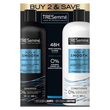 TRESemmé Silky & Smooth Shampoo & Conditioner, 28 oz