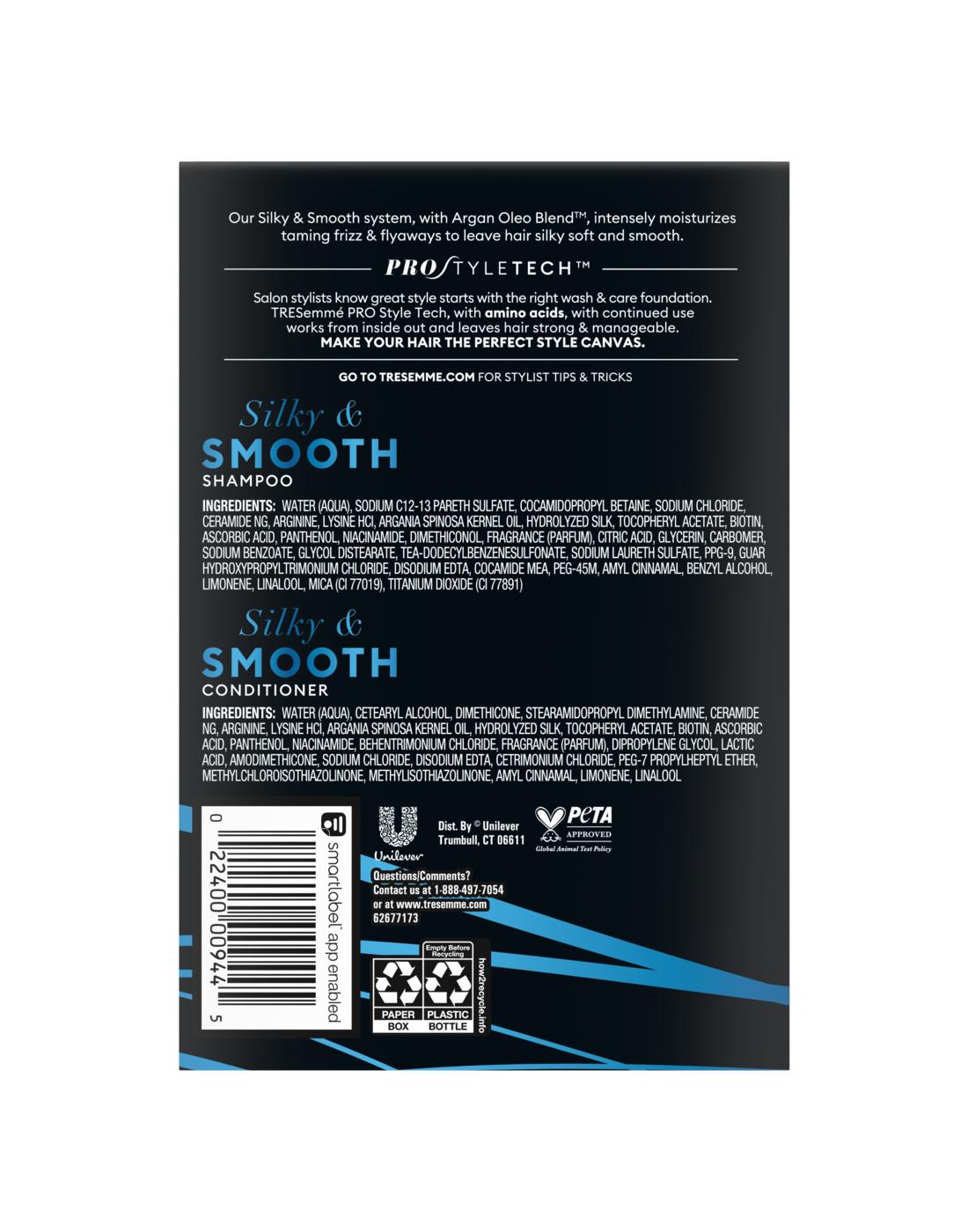 TRESemmé Silky & Smooth Shampoo & Conditioner, 28 oz; image 2 of 2