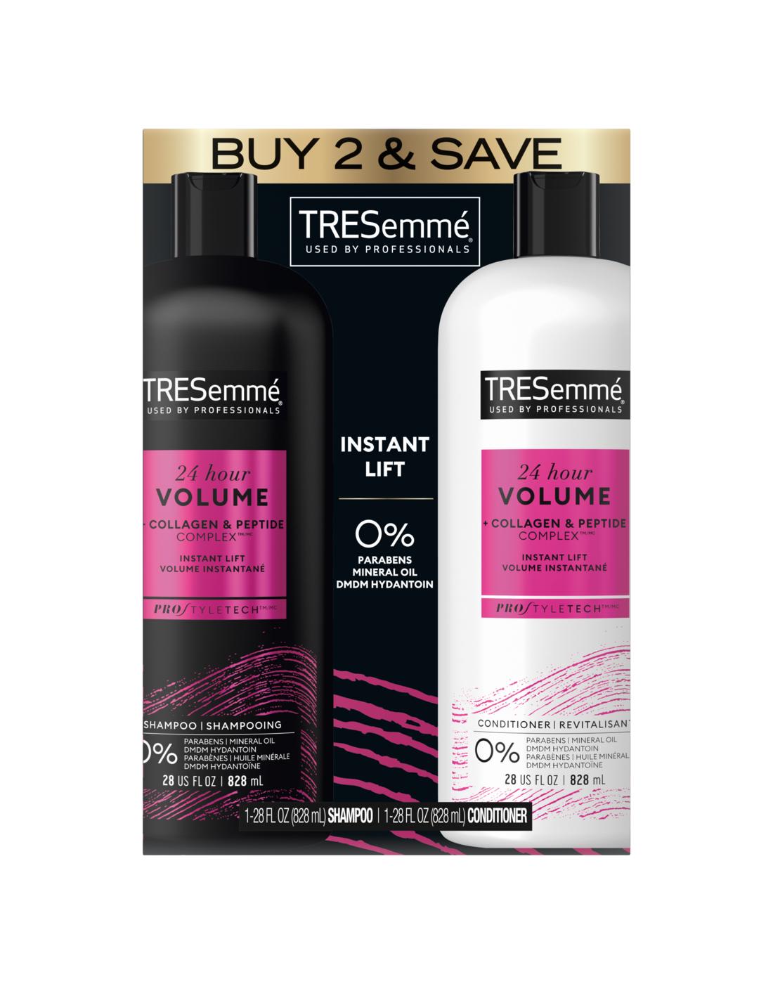 TRESemmé 24 Hour Volume Shampoo & Conditioner, 28 oz; image 1 of 2