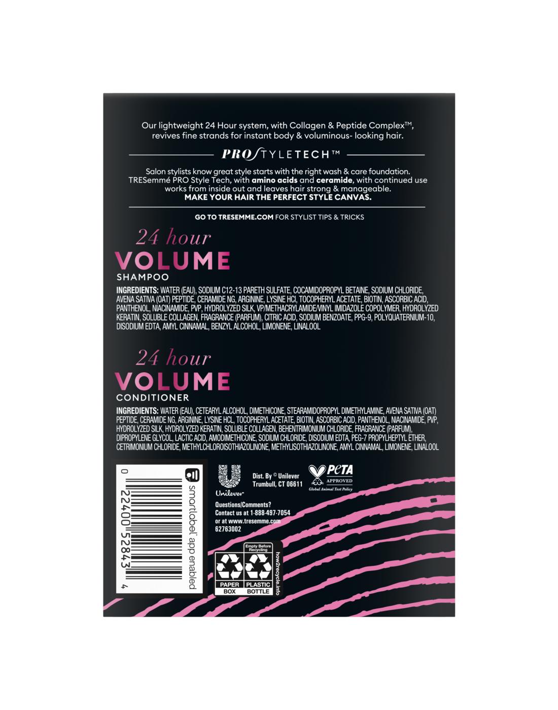 TRESemmé 24 Hour Volume Shampoo & Conditioner, 28 oz; image 2 of 2