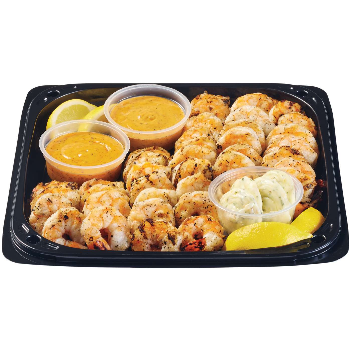 H-E-B Fish Market Grilled Shrimp Party Tray - Blackened Sauce; image 2 of 2