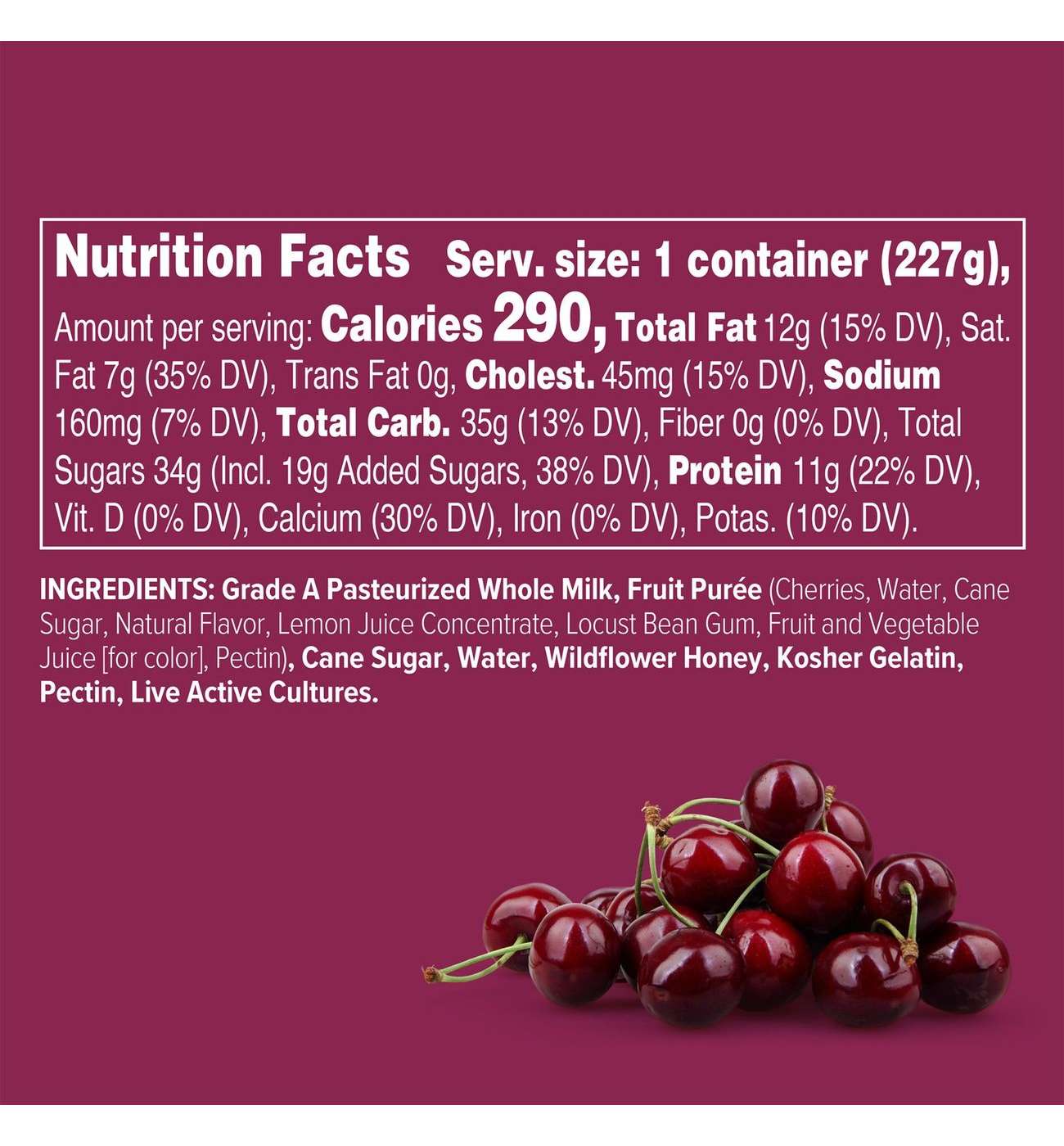 Noosa Black Cherry Yoghurt; image 7 of 7