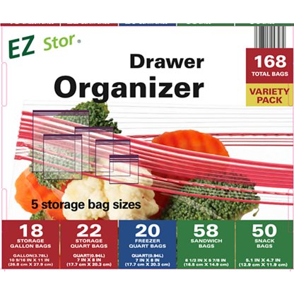 H-E-B Texas Tough Double Zipper Gallon Freezer Bags, 30 ct | Joe