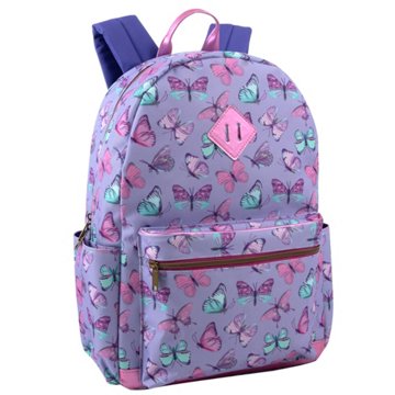 Emma & Chloe Purple Butterfly Backpack