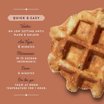 Central Market Frozen Liège Style Waffles - Vermont Maple