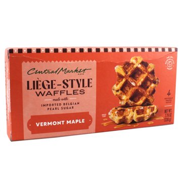 Central Market Frozen Liège Style Waffles - Vermont Maple